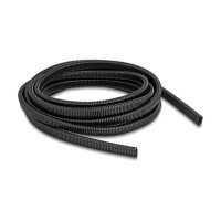 Delock Kunststoff Kabelschutzschlauch in Ovalform flexibel 13,6 x 6,3 mm - Länge 5 m schwarz
