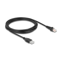 Delock RJ50 zu USB 2.0 Typ-A Barcodescanner Kabel 3 m