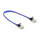 Delock RJ45 Flachband Netzwerkkabel mit Geflechtmantel Cat.6A U/FTP 0,3 m blau