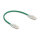 Delock RJ45 Netzwerkkabel Cat.6A Stecker zu Stecker mit gebogener Rastnase U/FTP Slim 0,3 m grün