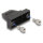 Delock Gehäuse für D-Sub 9 Pin Stecker / Buchse Kunststoffgehäuse für Flachbandkabel