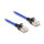 Delock RJ45 Netzwerkkabel mit Geflechtmantel Cat.6A U/FTP Slim 1 m blau