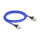 Delock RJ45 Netzwerkkabel mit Geflechtmantel Cat.6A U/FTP Slim 2 m blau