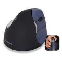 Evoluent Vertical Mouse 4 wireless black - silver