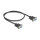 Delock RS-232 Kabel Seriell D-Sub9 Buchse zu Buchse mit schmalem Steckergehäuse 0,5 m