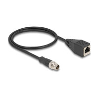 Delock M12 Kabel X-kodiert 8 Pin Stecker zu RJ45 Buchse...