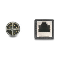 Delock M12 Kabel X-kodiert 8 Pin Stecker zu RJ45 Buchse...