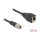 Delock M12 Kabel X-kodiert 8 Pin Stecker zu RJ45 Buchse PVC 0,5 m