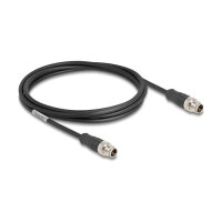 Delock M12 Kabel X-kodiert 8 Pin Stecker zu Stecker PVC 2 m