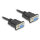 Delock RS-232 Kabel Seriell D-Sub9 Buchse zu Buchse mit schmalem Steckergehäuse 2 m
