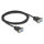 Delock RS-232 Kabel Seriell D-Sub9 Buchse zu Buchse mit schmalem Steckergehäuse 2 m