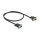 Delock Seriell Kabel RS-232 D-Sub9 Buchse zu D-Sub9 Buchse Stromanschluss an Pin 9 0,5 m
