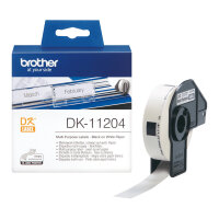 Brother DK11204 Einzeletiketten Schwarz auf Weiß...