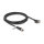 Delock M12 Kabel X-kodiert 8 Pin Buchse zu RJ45 Stecker mit Schrauben Cat.6A S/FTP 3 m schwarz