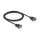 Delock RS-232 Kabel Seriell D-Sub9 Stecker zu Buchse mit schmalem Steckergehäuse 2 m