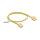 Delock RJ45 Netzwerkkabel Cat.6 UTP Ultra Slim 0,5 m gelb mit kurzen Steckern