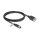 Delock M12 Kabel X-kodiert 8 Pin Buchse zu RJ45 Buchse zum Einbau Cat.6A S/FTP 2 m schwarz