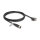 Delock M12 Kabel D-kodiert 4 Pin Buchse zu RJ45 Stecker mit Schrauben Cat.5e FTP 2 m schwarz
