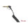 Delock Spiralkabel 3,5 mm 3 Pin Klinkenstecker zu Klinkenstecker gewinkelt mit Schraubadapter zu 6,35 mm 75 cm