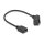 Delock Keystone Modul Mini DisplayPort Einbaubuchse zu DisplayPort Buchse 45° gewinkelt mit 30 cm Kabel 8K 30 Hz schwarz