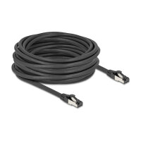 Delock RJ45 Netzwerkkabel Cat.8.1 S/FTP 10 m bis 40 Gbps schwarz