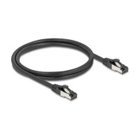 Delock RJ45 Netzwerkkabel Cat.8.1 S/FTP 1 m bis 40 Gbps schwarz