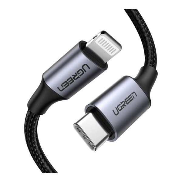 UGREEN Lightning to Type-C Cable 1m black
