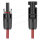 Delock DL4 Solar Kabel 4 mm² Stecker zu Buchse 1 m rot
