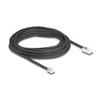 Delock Telefonkabel RJ45 Stecker zu RJ11 Stecker schwarz 10 m