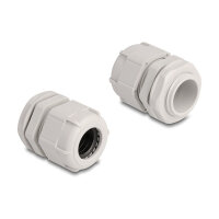 Delock Kabelverschraubung M25 10 Stück grau