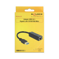DeLock USB 3.0 > Gigabit LAN (ST-BU) Adapter Schwarz