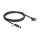 Delock M12 Kabel X-kodiert 8 Pin Buchse zu RJ45 Stecker mit Schrauben Cat.6A S/FTP 2 m schwarz