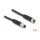 Delock M8 A-kodiert 4 Pin Kabel Stecker zu Buchse PUR (TPU) 1 m