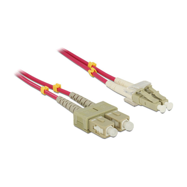 Delock Kabel Lichtwellenleiter LC > SC Multimode OM4 1 m