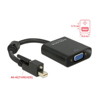 Delock Adapter mini DisplayPort 1.2 Stecker mit Schraube...