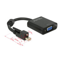 Delock Adapter mini DisplayPort 1.2 Stecker mit Schraube...