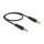 Delock Klinkenkabel 3,5 mm 5 Pin Stecker zu Stecker 0,5 m schwarz