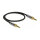 Delock Klinkenkabel 3,5 mm 3 Pin Stecker zu Stecker mit Schraubadapter 0,5 m
