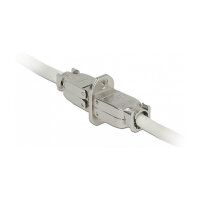 Delock Verbinder für Netzwerkkabel Cat.6A STP werkzeugfrei zum Einbau