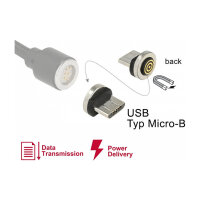 Delock Magnetischer Adapter USB Typ Micro-B Stecker