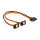 Delock Kabel SATA 15 Pin Strom Stecker mit Einrastfunktion > 2 x SATA 15 Pin Strom Buchse 30 cm