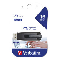 STICK 16GB USB 3.2 Verbatim StorenGo V3 Black