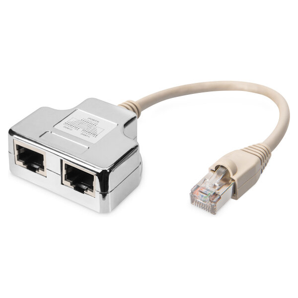 DIGITUS Patchkabel-Adapter. CAT 5e. geschirmt - 1:1