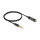 Delock Audio Verlängerungskabel Klinke 3,5 mm 4 Pin Stecker zu Buchse Ultra Slim 0,5 m schwarz