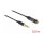 Delock Audio Verlängerungskabel Klinke 3,5 mm 4 Pin Stecker zu Buchse Ultra Slim 0,5 m schwarz