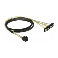Delock Kabel Mini SAS HD SFF-8643 > 4 x SATA 7 Pin...