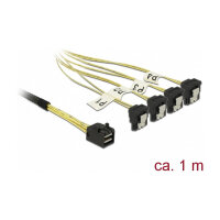 Delock Kabel Mini SAS HD SFF-8643 > 4 x SATA 7 Pin...