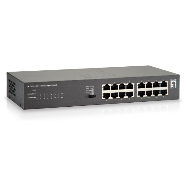 Switch 16x GE GEU-1621 19"