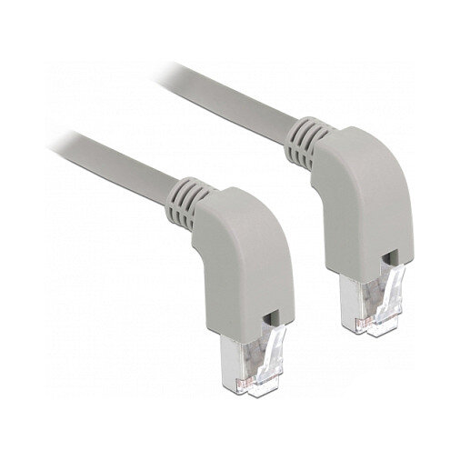 Delock Netzwerkkabel RJ45 Cat.5e SF/UTP unten / unten gewinkelt 0,5 m