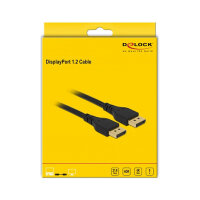 Delock DisplayPort 1.2 Kabel 4K 60 Hz 5 m ohne Einrastfunktion